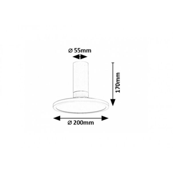 Rabalux Visilica Ovidia LED 20W bela (71328) - RAS003127A00000