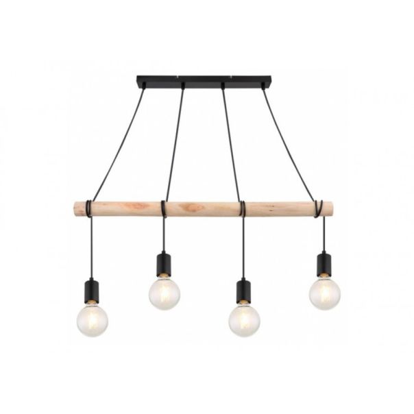 Rabalux Visilica Pablo E27 4x MAX 40W mat crno (3980) - 3980-1