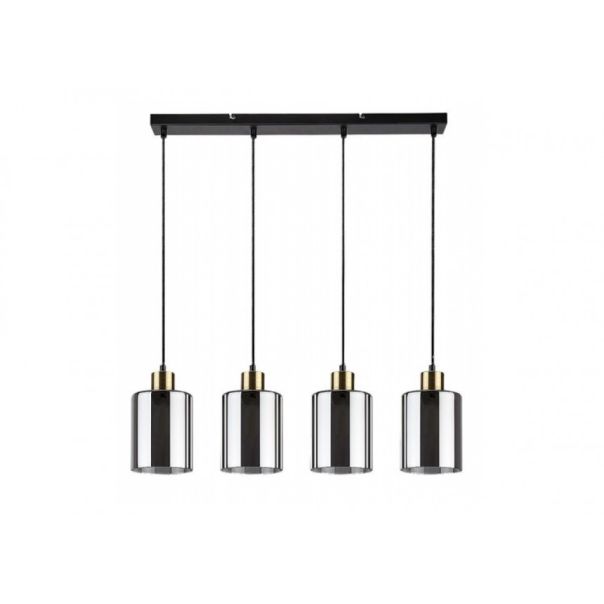 Rabalux Visilica Perez E27 4x MAX 40W mat crno (72247) - RAS002649A00000