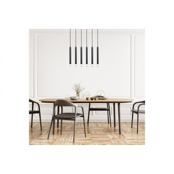 Rabalux Visilica Ramira G9 6x MAX 5W crna (72362) - RAS003213A00000