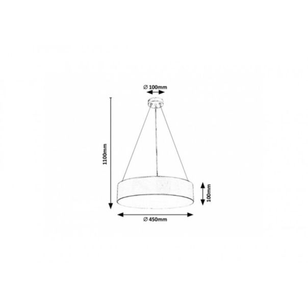 Rabalux Visilica Renata E27 3x MAX 10W mat crno (5082) - 5082