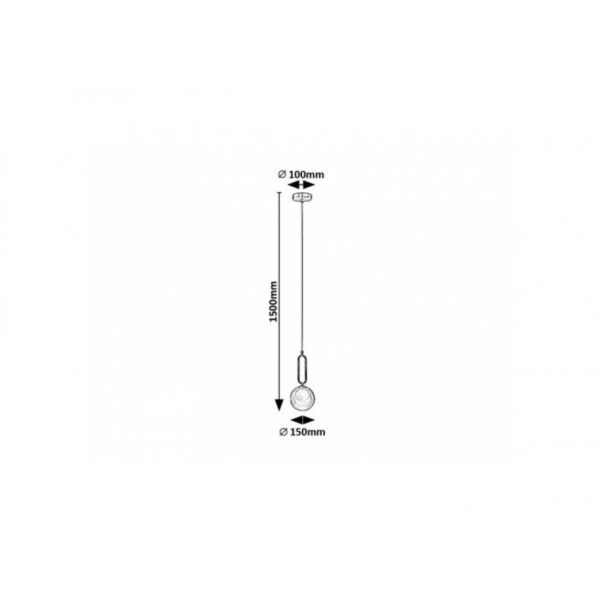 Rabalux Visilica Rosehip G9 1x MAX 25W boja šampanjca (72303) - RAS002953A00000