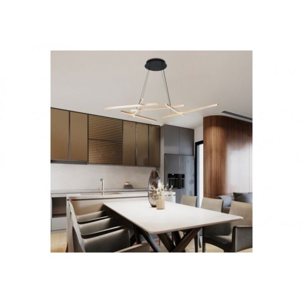 Rabalux Visilica Severine LED 40W crno zlato (72369) - RAS003220A00000