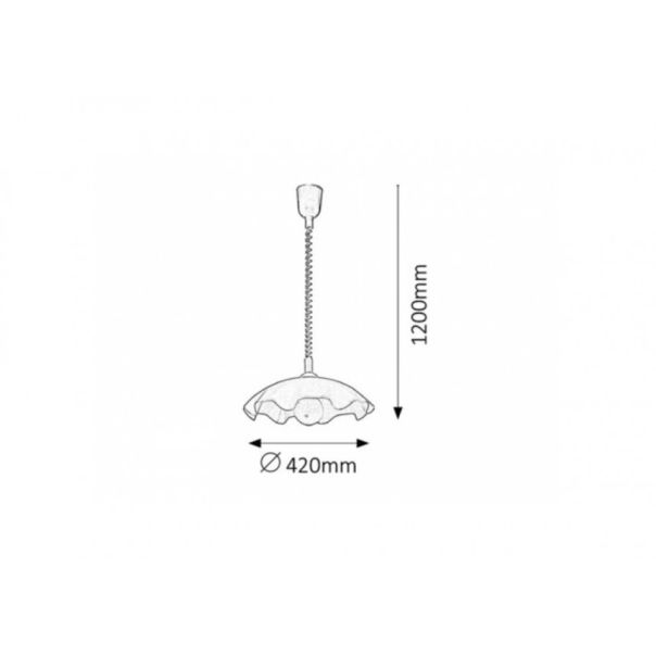 Rabalux Visilica Smerlato E27 1x MAX 60W bela (4675) - 4675