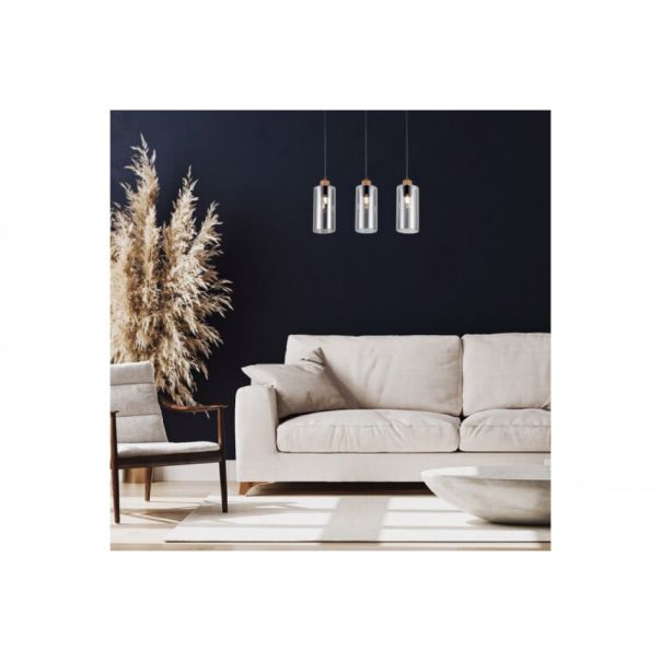 Rabalux Visilica Tanno E27 3x MAX 25W hrast (72123) - 72123