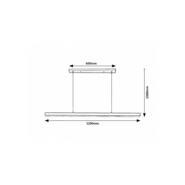 Rabalux Visilica Tariq LED 30W mat crno (72128) - RAS002846A00000