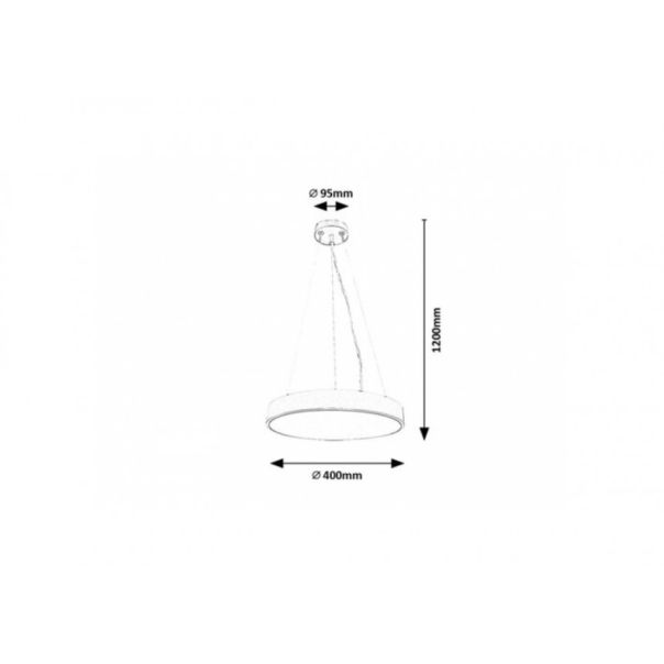 Rabalux Visilica Tesia LED 36W crna (71039) - 71039