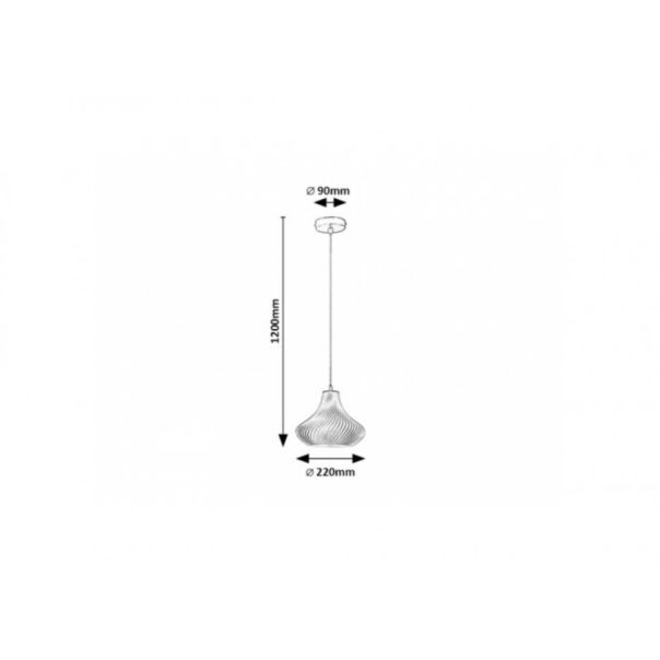 Rabalux Visilica Tiana E14 1x MAX 25W hrom (72216) - RAS002757A00000