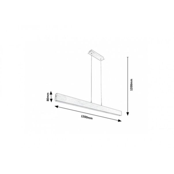 Rabalux Visilica Tithania LED 24W brušeni aluminijum (6670) - 6670-1-1