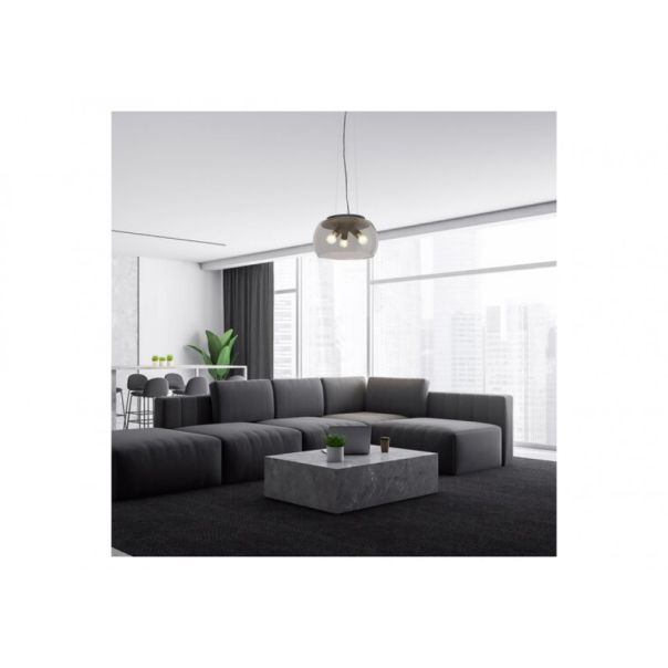 Rabalux Visilica Ursula E27 3x MAX 40W crna (3190) - 3190-1-1