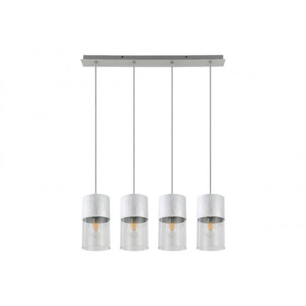 Rabalux Visilica Zelkova E27 4x MAX 40W brušeni aluminijum (3156) - 3156