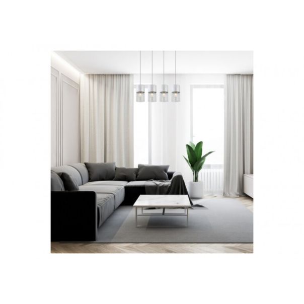 Rabalux Visilica Zelkova E27 4x MAX 40W brušeni aluminijum (3156) - 3156