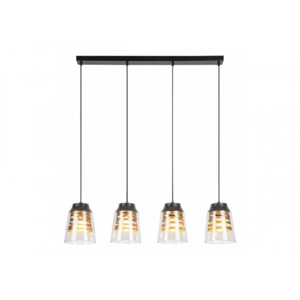 Rabalux Visilica Zenaida E27 4x MAX 60W mat crno (3544) - 3544