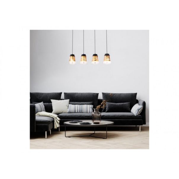 Rabalux Visilica Zenaida E27 4x MAX 60W mat crno (3544) - 3544