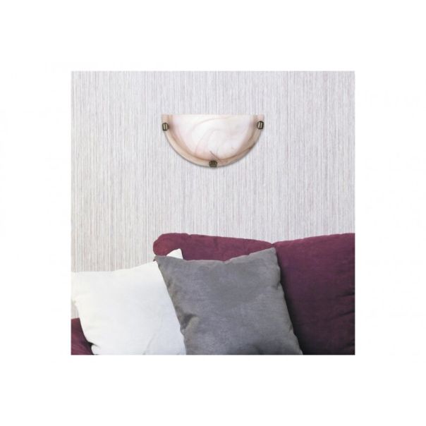 Rabalux Zidna lampa Alabastro E27 1x MAX 60W alabaster - duvan braon (3053) - 3053