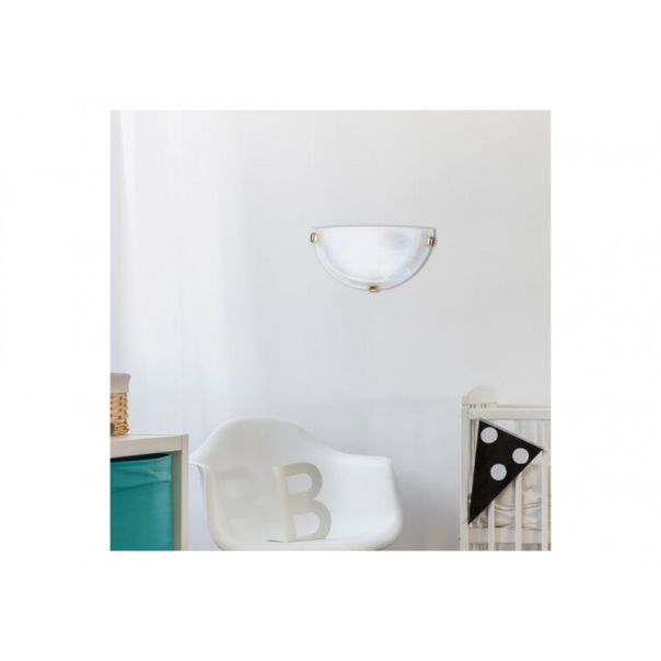 Rabalux Zidna lampa Alabastro E27 1x MAX 60W belo staklo - alabaster (3001) - 3001-1