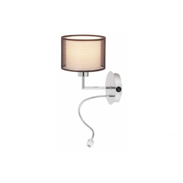 Rabalux Zidna lampa Anastasia E27 1x MAX 60 + LED 1W hrom (2629) - 2629