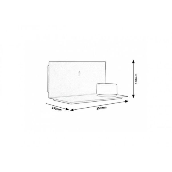 Rabalux Zidna lampa Aranzo LED 6W crna (71058) - RAS002530A00000