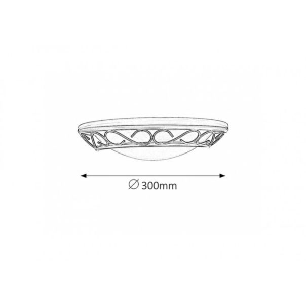 Rabalux Zidna lampa Athen E14 1x MAX 60W crna (3721) - 3721
