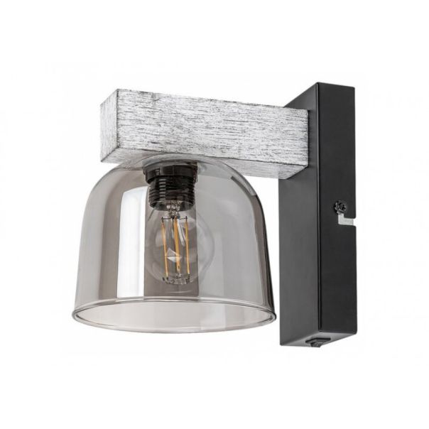 Rabalux Zidna lampa Cardamom E14 1x MAX 40W srebreni hrast (3081) - 3081