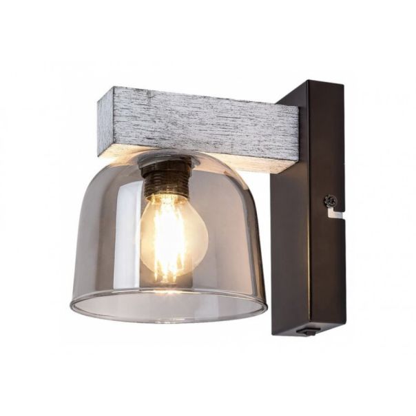 Rabalux Zidna lampa Cardamom E14 1x MAX 40W srebreni hrast (3081) - 3081