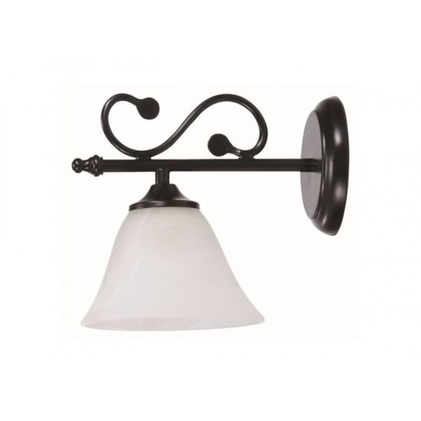 Rabalux Zidna lampa Dorothea E14 1x MAX 40W mat crno (7771) - 7771