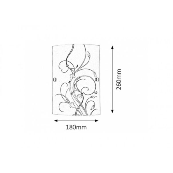 Rabalux Zidna lampa Elina E27 1x MAX 60W bela (3691) - 3691