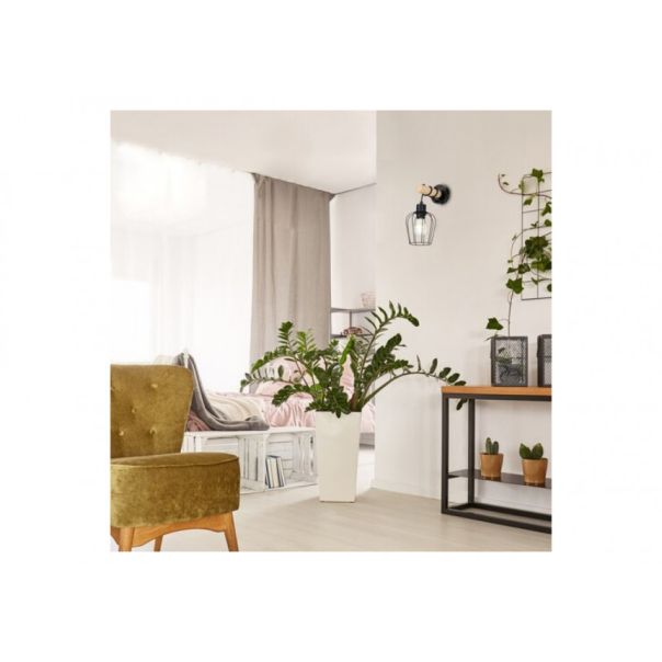 Rabalux Zidna lampa Fabian E27 1x MAX 40W mat crno (5244) - 5244