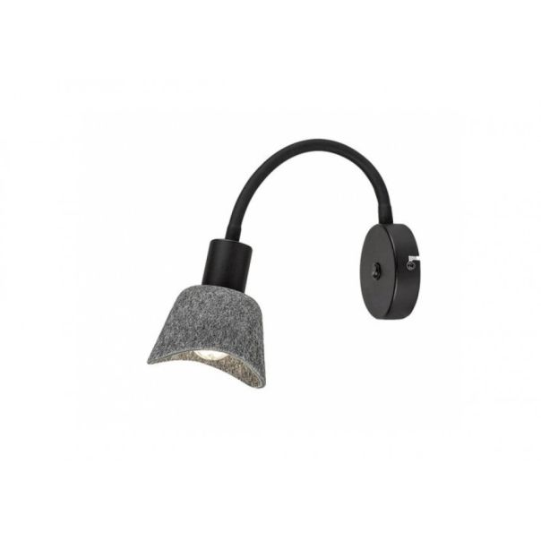 Rabalux Zidna lampa Farelia E14 1X MAX 10W crna (73009) - RAS003228A00000