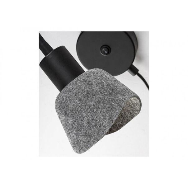 Rabalux Zidna lampa Farelia E14 1X MAX 10W crna (73009) - RAS003228A00000