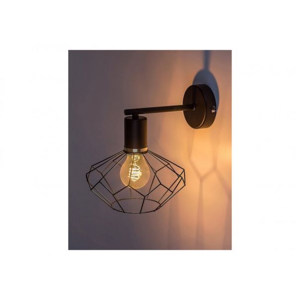 Rabalux Zidna lampa Fran E27 1x MAX 40W mat crno (71064) - RAS002635A00000