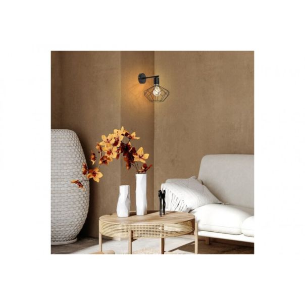 Rabalux Zidna lampa Fran E27 1x MAX 40W mat crno (71064) - RAS002635A00000