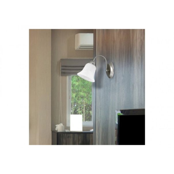 Rabalux Zidna lampa Francesca E14 1x MAX 40W brušeni hrom (7361) - 7361