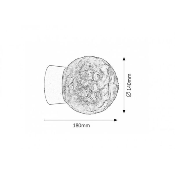 Rabalux Zidna lampa Grace E27 1x MAX 60W bela (2431) - 2431-1