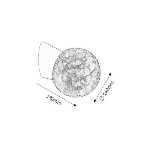 Rabalux Zidna lampa Grace E27 1x MAX 60W bela (2432) - 2432