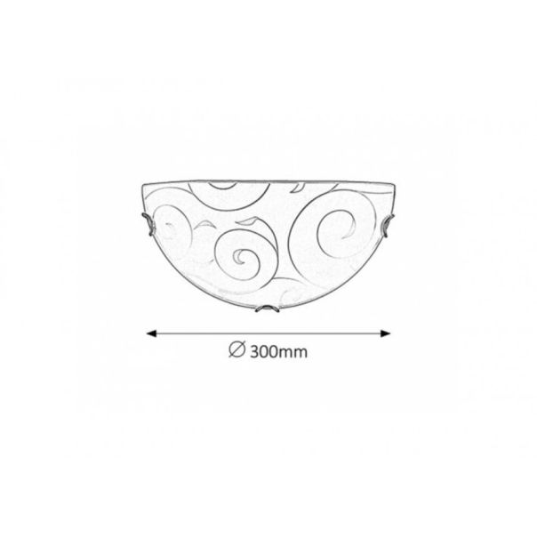 Rabalux Zidna lampa Harmony Lux E27 1x MAX 60W ovas hrom (3851) - 3851