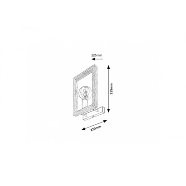 Rabalux Zidna lampa Indigo E27 1x MAX 40W crna (2289) - 2289-1-1