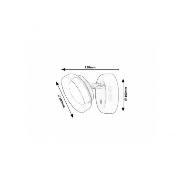 Rabalux Zidna lampa Javi LED 2W crna (71272) - RAS002484A00000