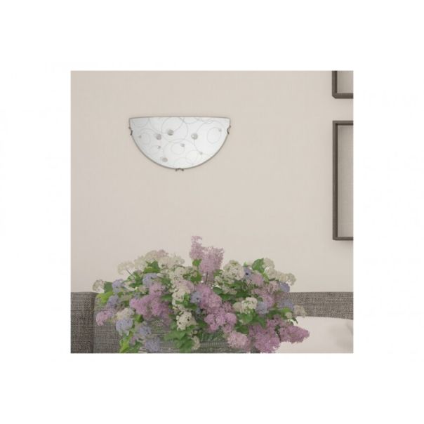 Rabalux Zidna lampa Jolly E27 1x MAX 60W beli sa motivima (1960) - 1960