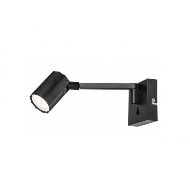 Rabalux Zidna lampa Karter GU10 1X MAX 5W mat crno (73027) - RAS002570A00000