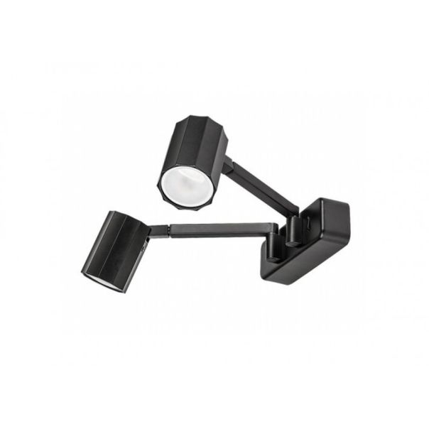 Rabalux Zidna lampa Karter GU10 2X MAX 5W mat crno (73028) - RAS002571A00000