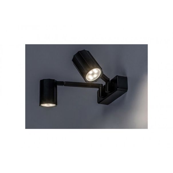 Rabalux Zidna lampa Karter GU10 2X MAX 5W mat crno (73028) - RAS002571A00000