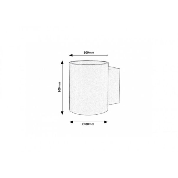 Rabalux Zidna lampa Kaunas G9 1x MAX 10W brušeni aluminijum (7022) - 7022