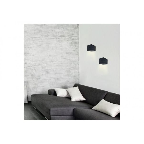 Rabalux Zidna lampa Kaunas G9 1x MAX 10W mat crno (7017) - 7017