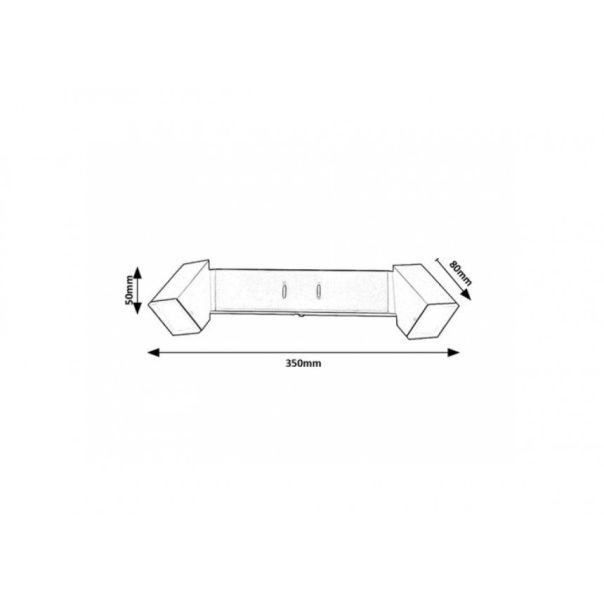 Rabalux Zidna lampa Kessy LED 8W crna (71271) - RAS002521A00000