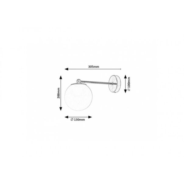 Rabalux Zidna lampa Kiara E27 1x MAX 35W zlatna (71081) - RAS002750A00000