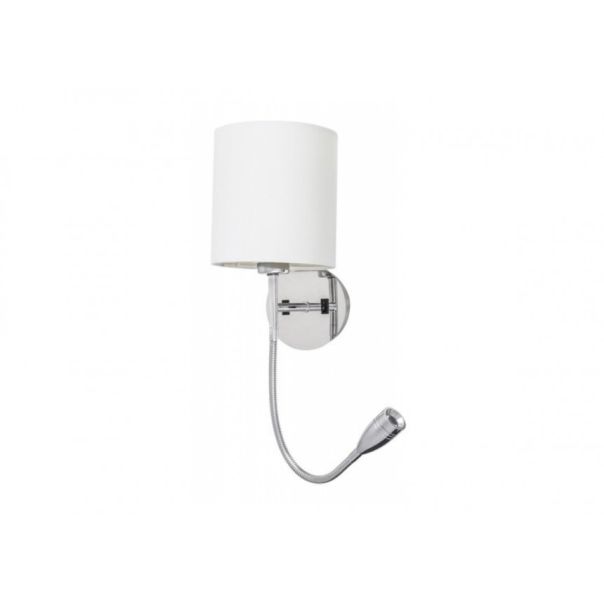 Rabalux Zidna lampa Larkin E27 1x MAX 40 + LED 3W hrom (6529) - 6529