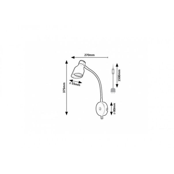 Rabalux Zidna lampa Lilou GU10 1X MAX 25W zlatna (73051) - RAS002725A00000