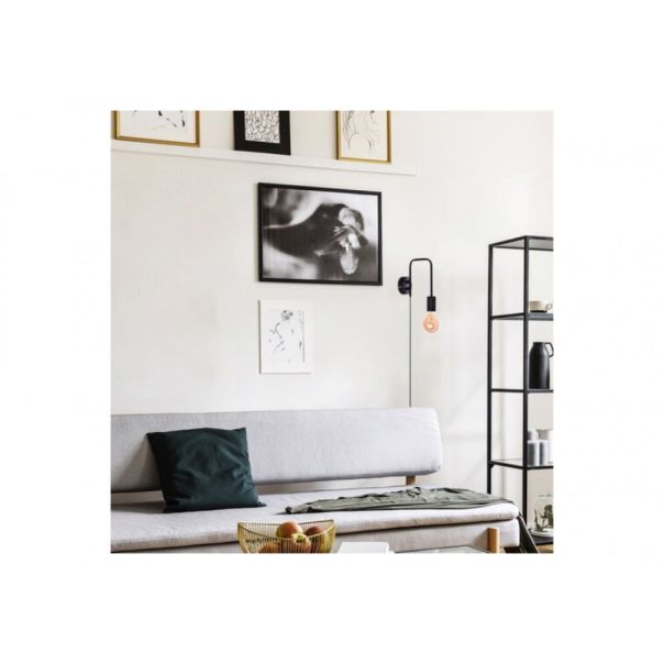 Rabalux Zidna lampa Manzur E27 1x MAX 40W crna (71022) - 71022-1