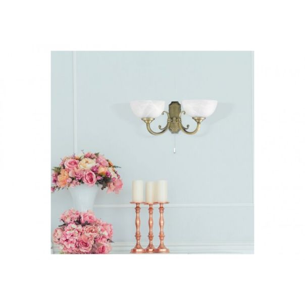 Rabalux Zidna lampa Marlene E14 2x MAX 40W bronzana (8542) - 8542